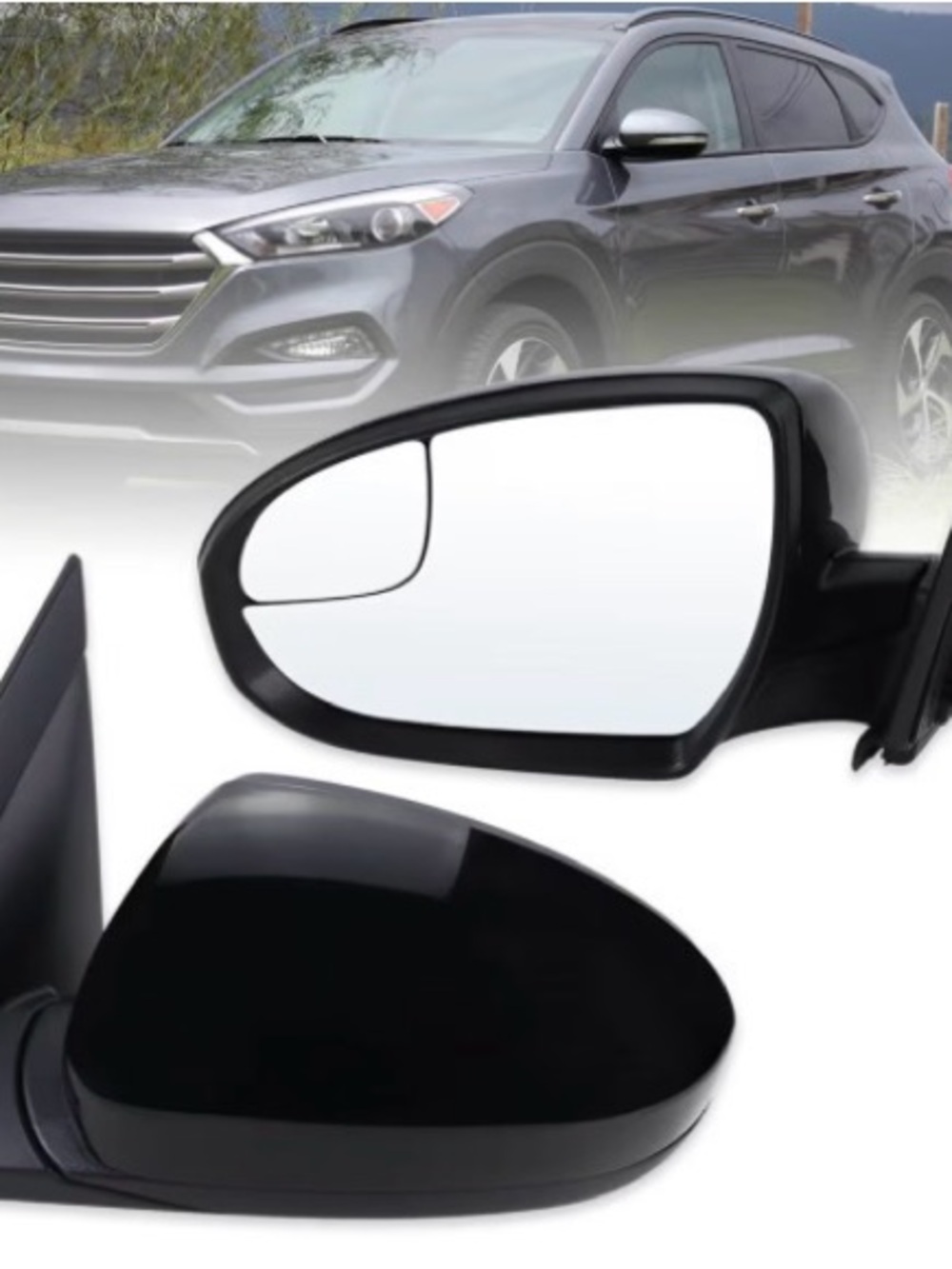 Left Driver Side Mirror for  2016 2017 2018 Hyundai Tucson With Manual folding